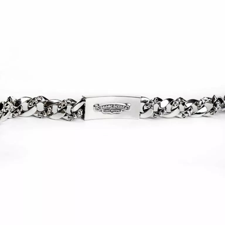 Chrome Hearts Dagger ID Fancy Link Clip Bracelet