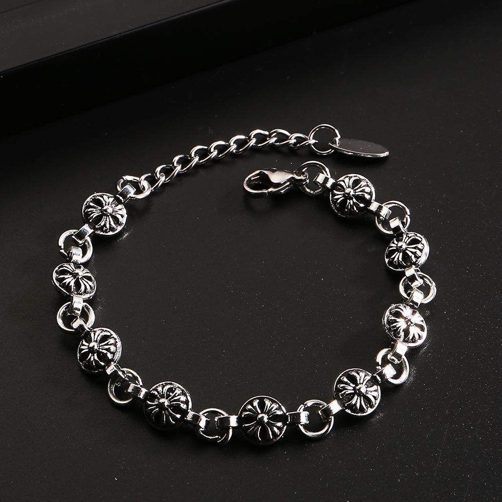 Chrome Hearts double-layer Cross simple bracelet