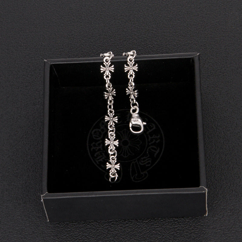 Chrome Hearts Silver Tiny E Bracelet 001