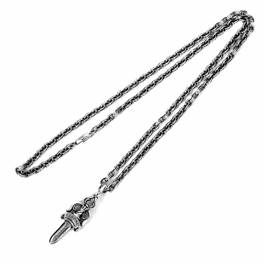 Chrome Hearts Double Dagger Pendant Necklace