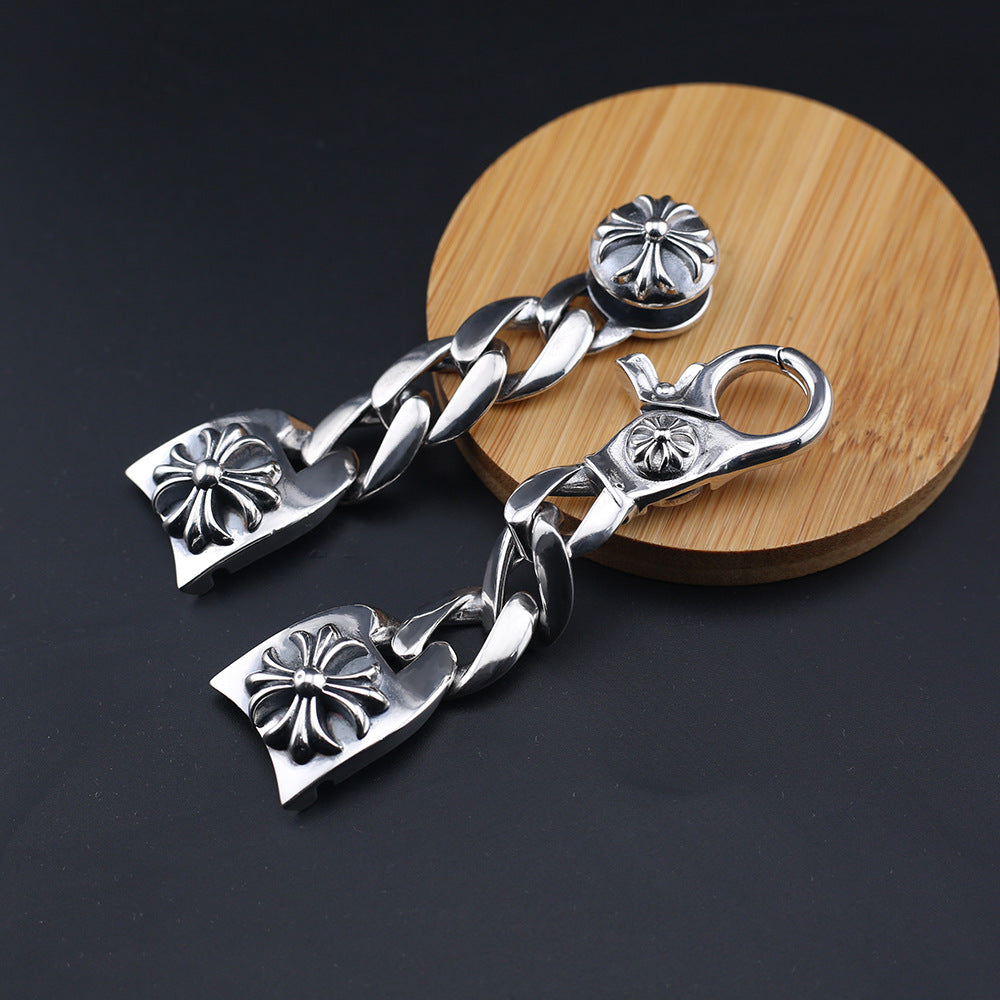 Chrome Hearts cross flower buckle watch strap