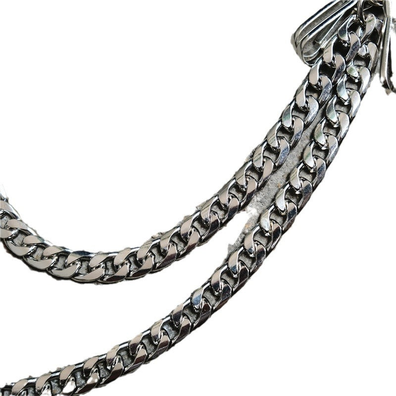 Chrome Hearts Simple retro men's thin hip-hop disco metal trouser chain