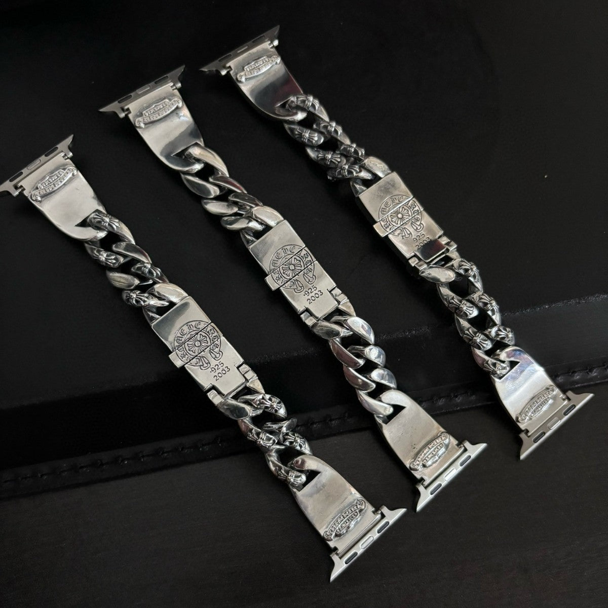 Chrome Hearts sword buckle cross watch strap