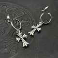 Chrome Hearts cross exaggerated earrings
