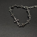 Chrome Hearts Sterling Silver Tiny E CH Plus Corss bracelet
