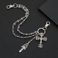 Chrome Hearts double-layer cross retro trouse chain